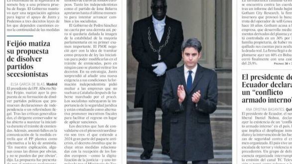 Las portadas de este miércoles, 10 de enero