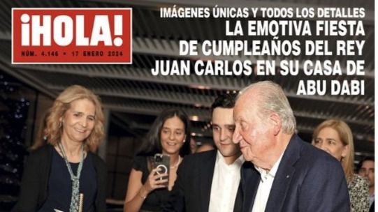 ¡Hola! publica las imágenes de la fiesta de cumpleaños del Rey Juan Carlos en Abu Dabi