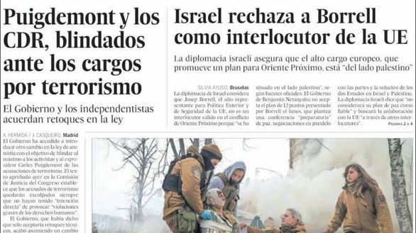 Las portadas de este miércoles