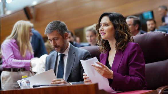 Ayuso, en la Asamblea de Madrid: 