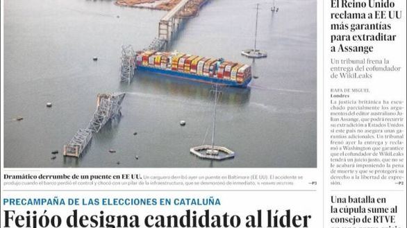 Las portadas de este miércoles