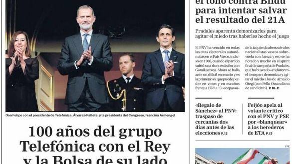 Las portadas de este sábado