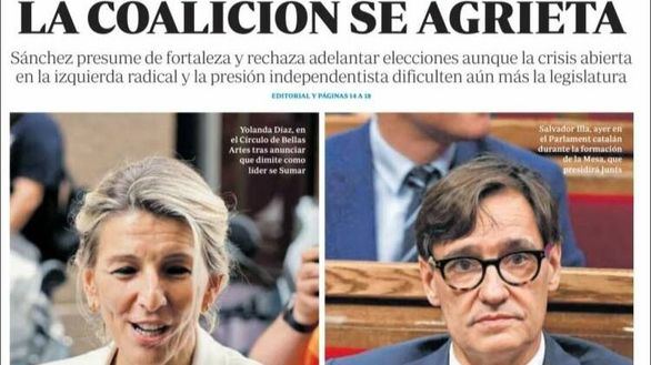 Las portadas de este martes