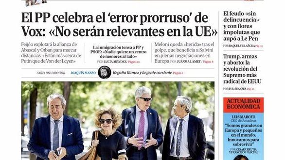 Las portadas de los periódicos de este domingo, 7 de julio