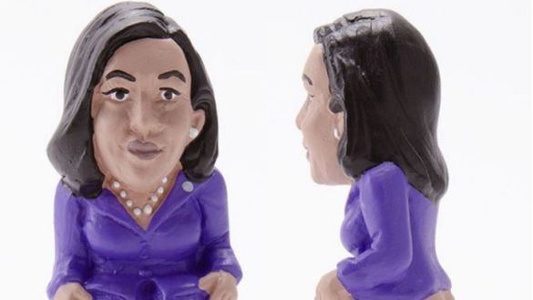 El caganer de Kamala Harris se revaloriza entre los turistas estadounidenses