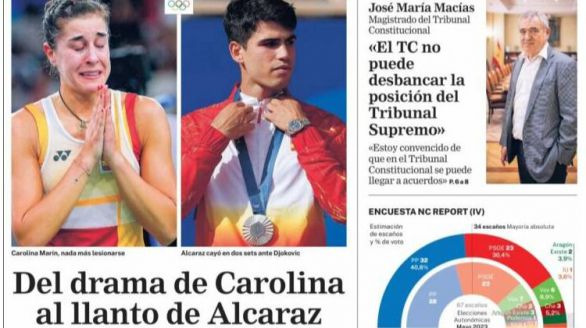 Las portadas de los periódicos de este lunes