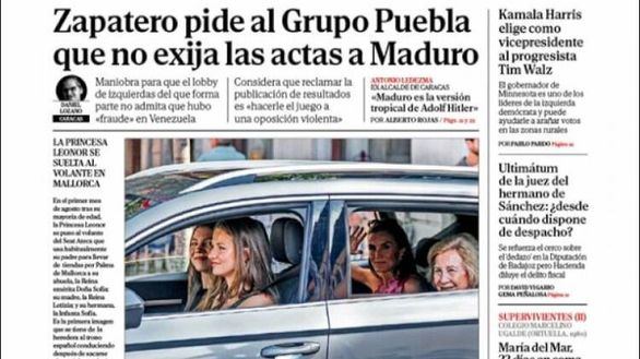 Las portadas de este miércoles