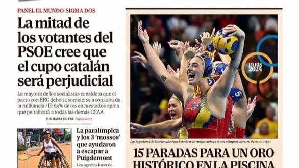 Las portadas de los periódicos de este domingo