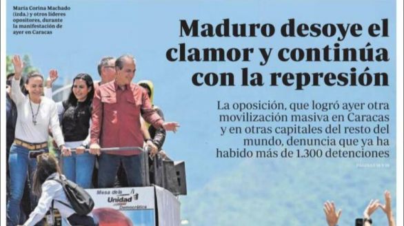 Las portadas de este domingo