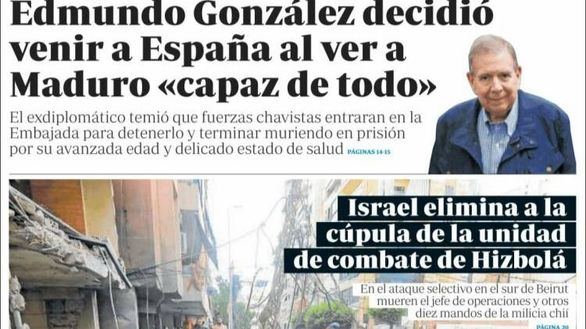 Las portadas de este sábado