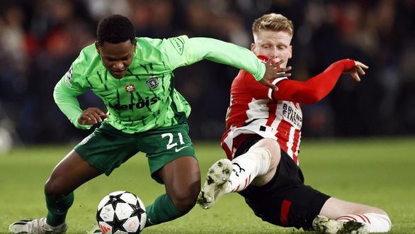 Liga de Campeones. El Sporting de Portugal pesca un punto en su visita al PSV