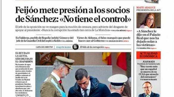 Las portadas de los periódicos de este domingo, 13 de octubre
