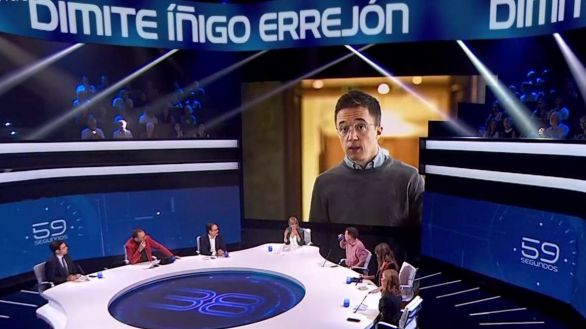 59 segundos mejora con la dimisión de Errejón, pero Gran Hermano arrasa