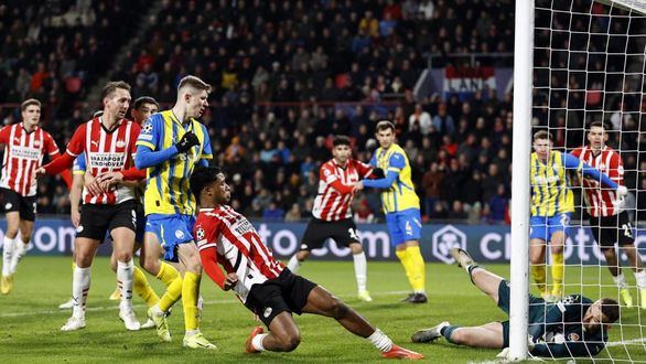 Liga de Campeones. Remontada colosal del PSV al Shakhtar en siete minutos