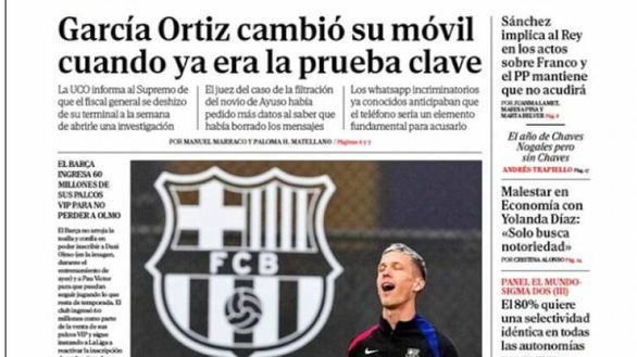 Las portadas de este sábado