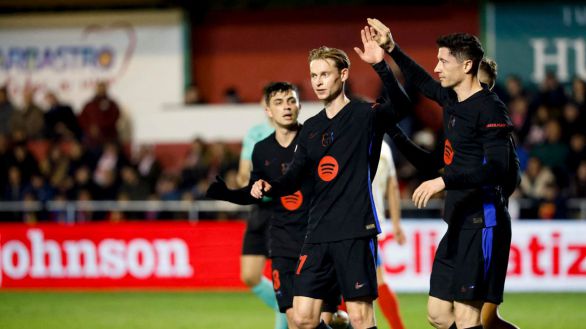 Copa del Rey. El Barcelona gana al Barbastro en plena tormenta