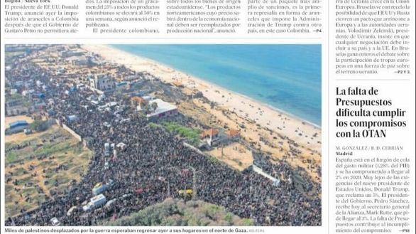 Las portadas de este lunes