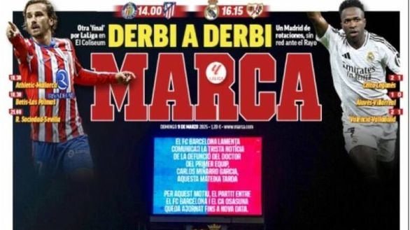 Las portadas de los periódicos de este domingo