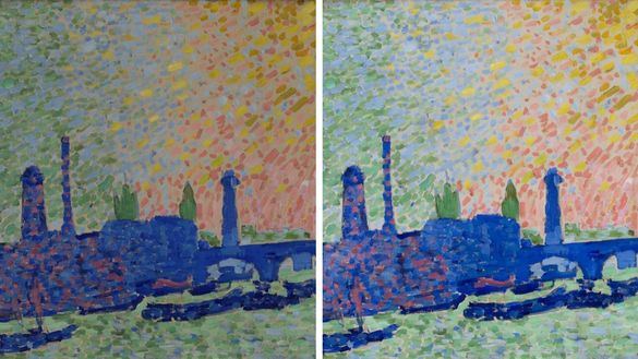 El Museo Thyssen presenta la restauración de El puente de Waterloo