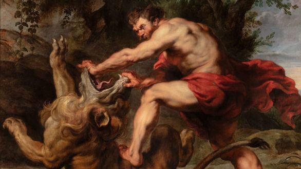 La obra Sansón y el león de Rubens, declarada Bien de Interés Cultural