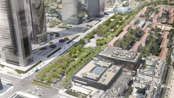 Así será el nuevo Parque Castellana a los pies de las Cuatro Torres