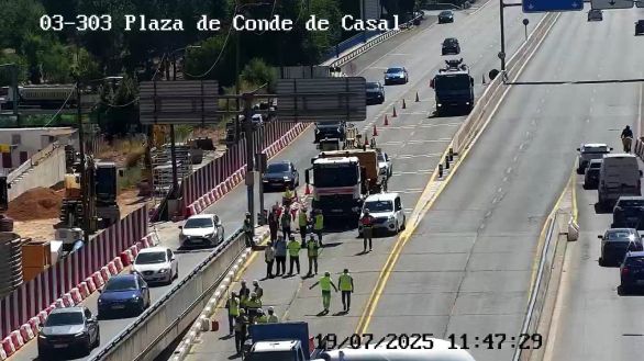 Obras en Madrid: el túnel de Conde de Casar, cerrado desde este sábado
