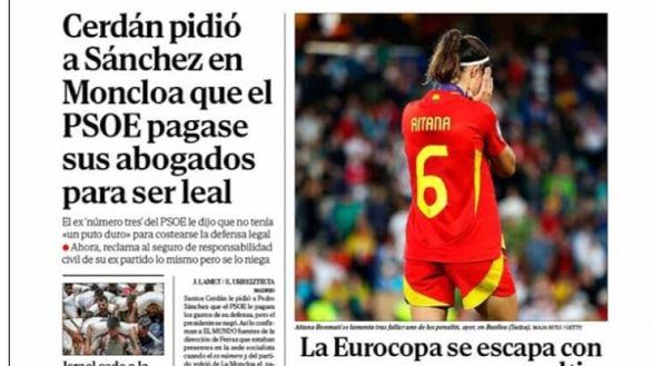 Las portadas de los periódicos de este lunes, 28 de julio