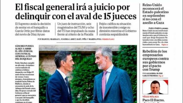 Las portadas de los periódicos de este miércoles