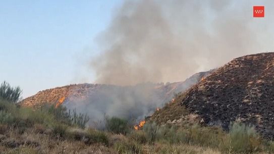 Incendio forestal en Aranjuez: dan por estabilizado el fuego