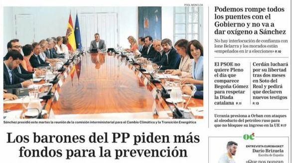 Las portadas de este miércoles