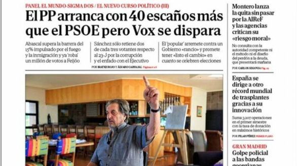 Las portadas de este lunes
