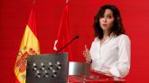 La presidenta de la Comunidad de Madrid, Isabel Díaz Ayuso, comparece en rueda de prensa para denunciar el acuerdo sobre financiación que sellarán el Ejecutivo central y la Generalitat de Cataluña.