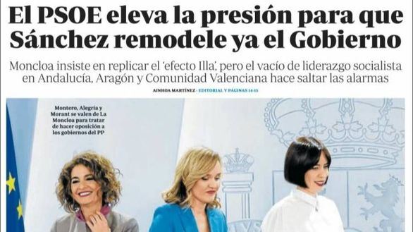 Las portadas de este lunes