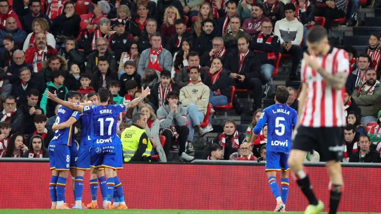 LaLiga. El Getafe noquea al Athletic en San Mamés