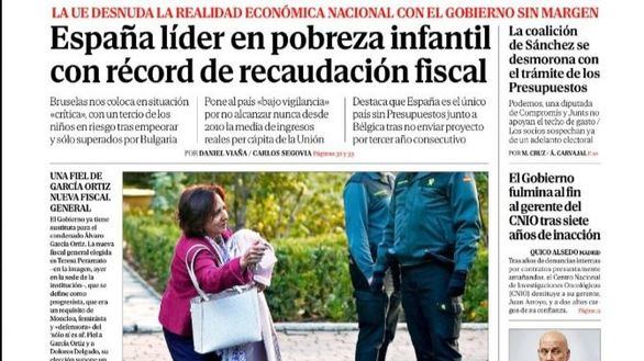 Las portadas de los periódicos de este miércoles