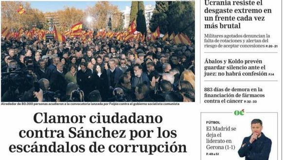 Las portadas de los periódicos de este lunes, 1 de diciembre