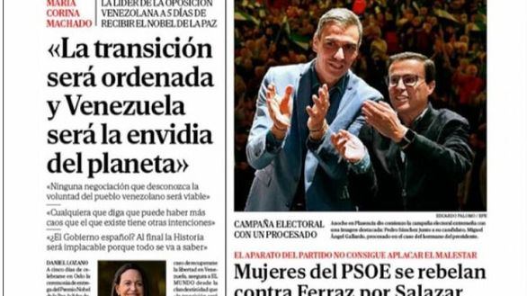 Las portadas de los periódicos de este viernes