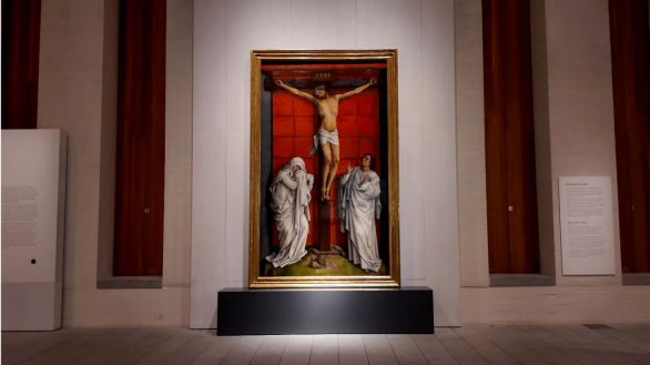El Calvario, de Van der Weyden, abandona El Escorial para ser expuesto en Madrid