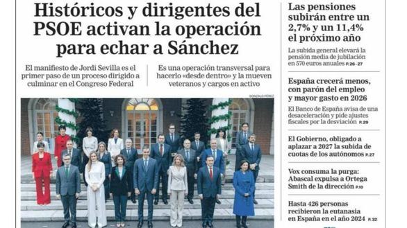 Las portadas de los periódicos de este miércoles, 24 de diciembre