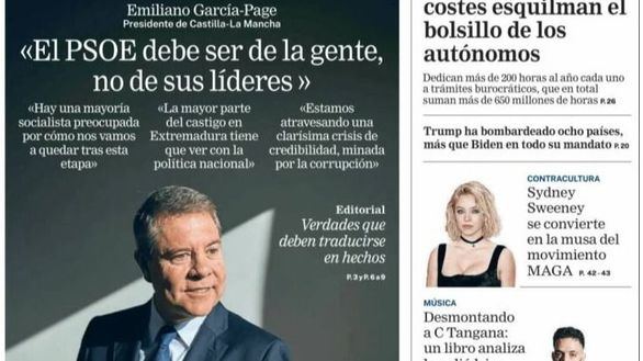 Las portadas de los periódicos de este domingo