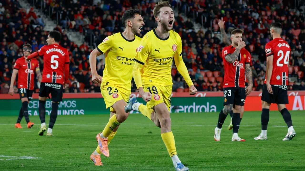 LaLiga. El Girona sale del descenso conquistando Mallorca