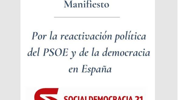 Lea aquí el manifiesto completo de Jordi Sevilla y 'Socialdemocracia 21': 