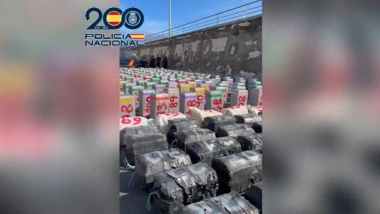 Incautado en Canarias el mayor alijo de cocaína en alta mar en Europa