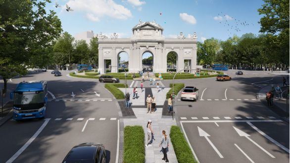 Así será la nueva calle de Alcalá entre Cibeles y la plaza de la Independencia