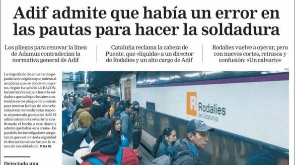 Las portadas de este martes