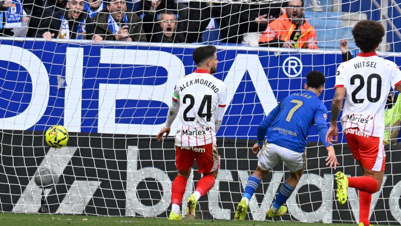LaLiga. El Oviedo vence al Girona y se aferra a la permanencia