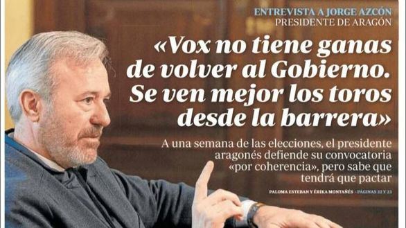 Las portadas de los periódicos de este domingo