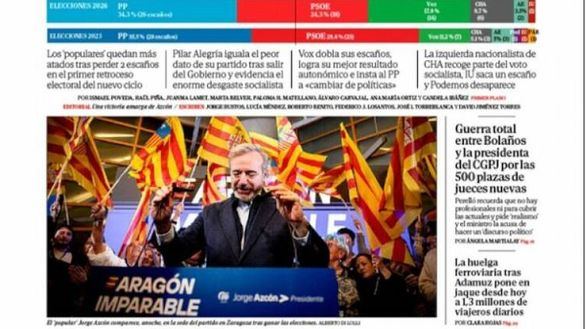 Las portadas de este lunes