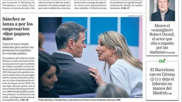 Las portadas de los periódicos de este martes