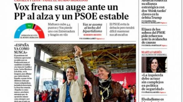 Las portadas de este lunes